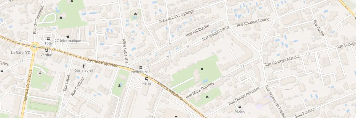 Plan du 34 Rue Joseph Peres au Bouscat