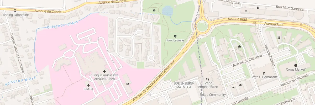 Plan du 8 Rue La Res Fanning Lafontaine à Pessac