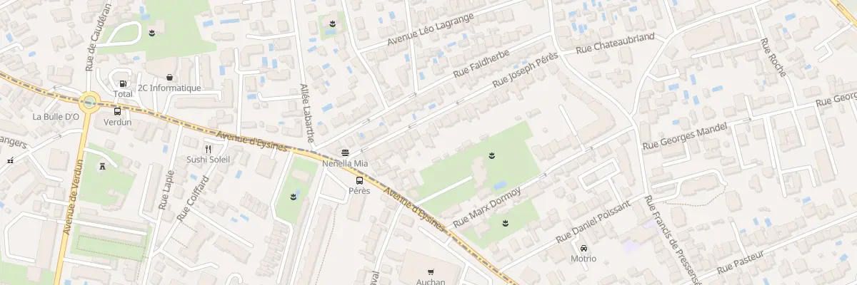 Plan du 36 Rue Joseph Peres au Bouscat