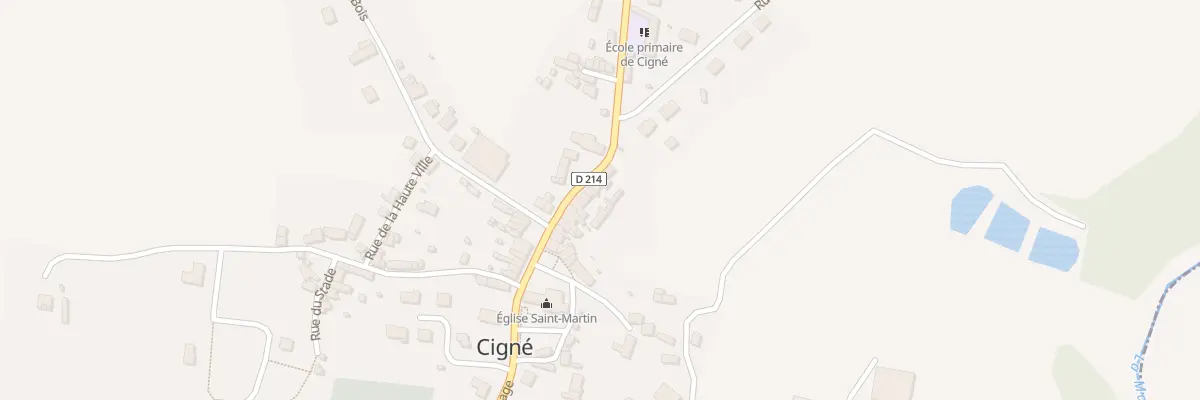 Plan du 36B Rue du Bocage (Cigné) à Ambrières-les-Vallées