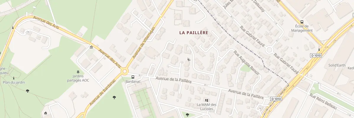 Plan du 175 Av de la Paillère à Pessac