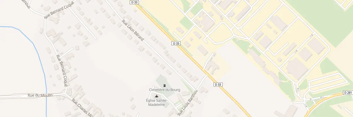 Plan du 10 Rue Leon Berard à Mourenx