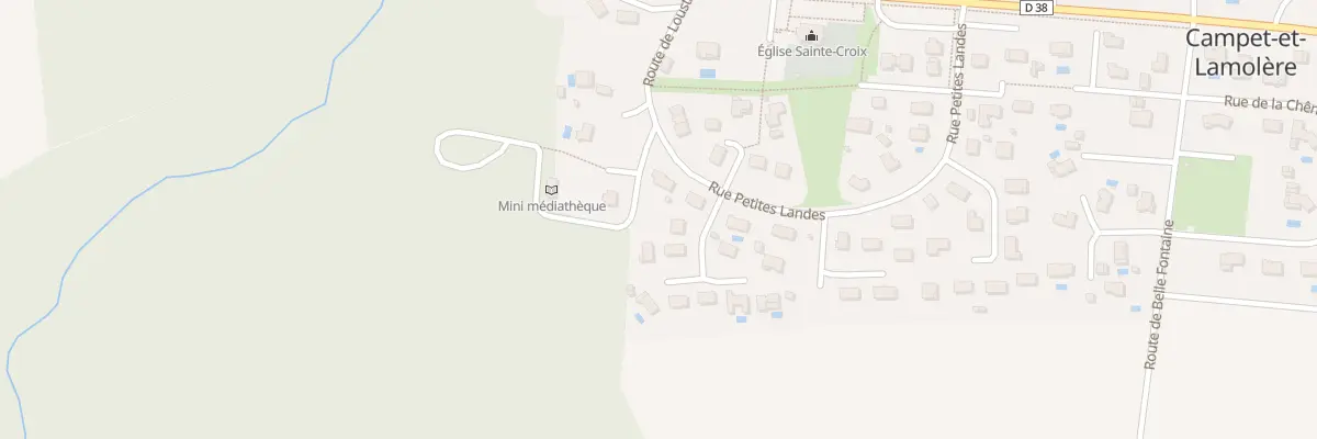 Plan du 4 Imp des Ecureuils à Campet-et-Lamolère