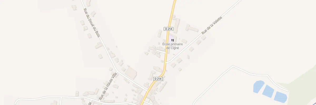 Plan du 57 Rue du Bocage (Cigné) à Ambrières-les-Vallées