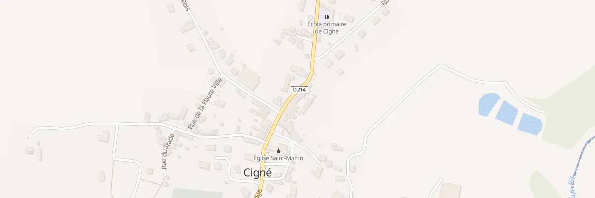 Plan du 36 Rue du Bocage (Cigné) à Ambrières-les-Vallées