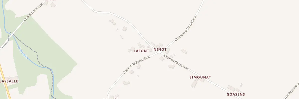Plan du 400 Che de Louisou à Hagetaubin