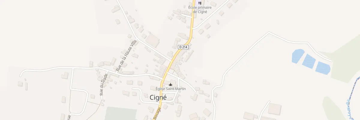 Plan du 32 Rue du Bocage (Cigné) à Ambrières-les-Vallées