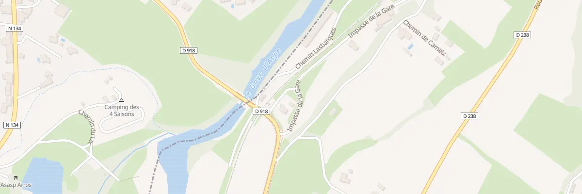 Plan du 9228 Rte de la Gare à Lurbe-Saint-Christau