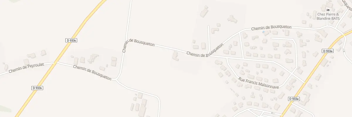 Plan du 515 Che de Busqueton à Hagetmau