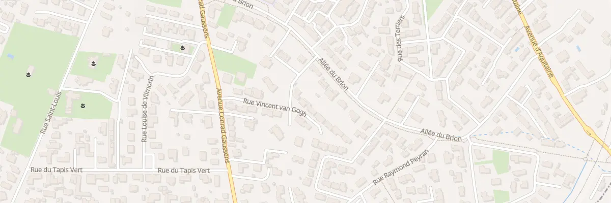 Plan du 13 Rue Vincent Van Gogh à Bruges