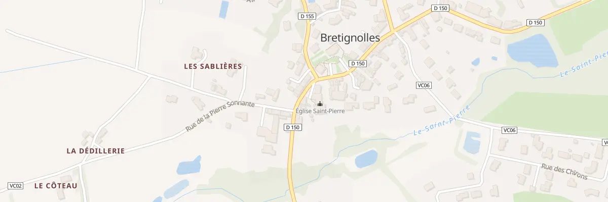 Plan du 12 Rue Saint Pierre à Bretignolles