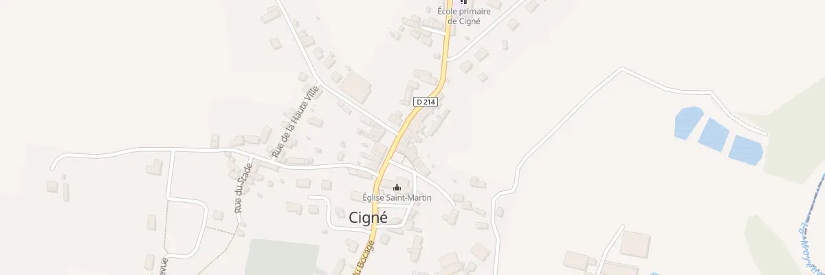 Plan du 30 Rue du Bocage (Cigné) à Ambrières-les-Vallées