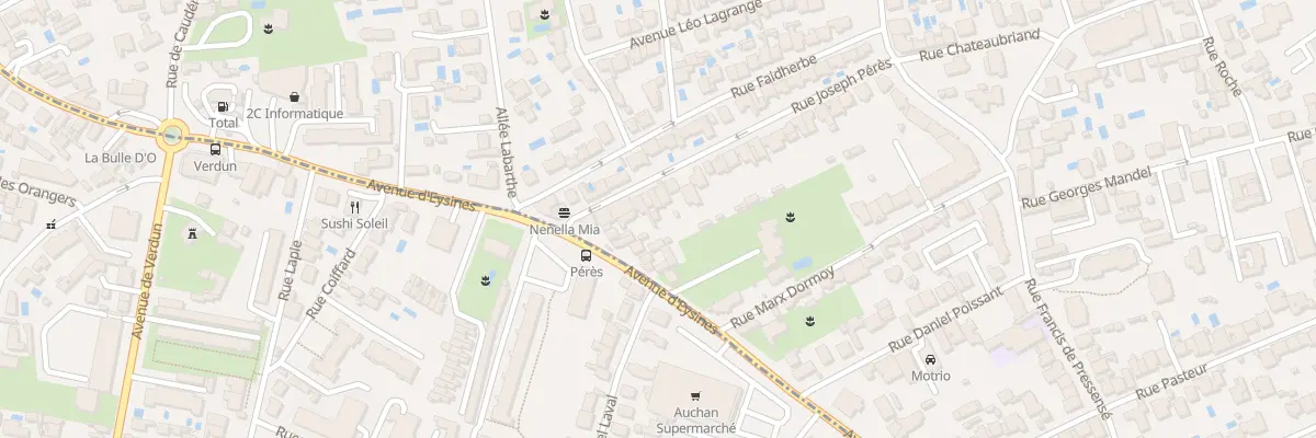 Plan du 44 Rue Joseph Peres au Bouscat