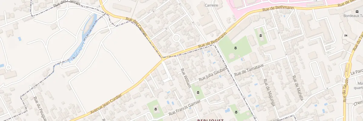 Plan du 1 Rue William à Pessac