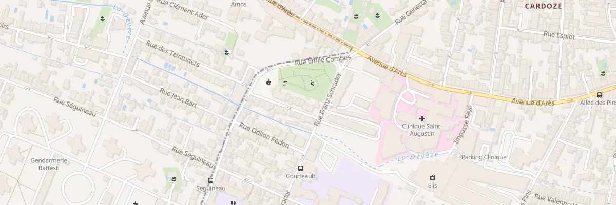 Plan du 20 Rue du Onze Novembre à Bordeaux