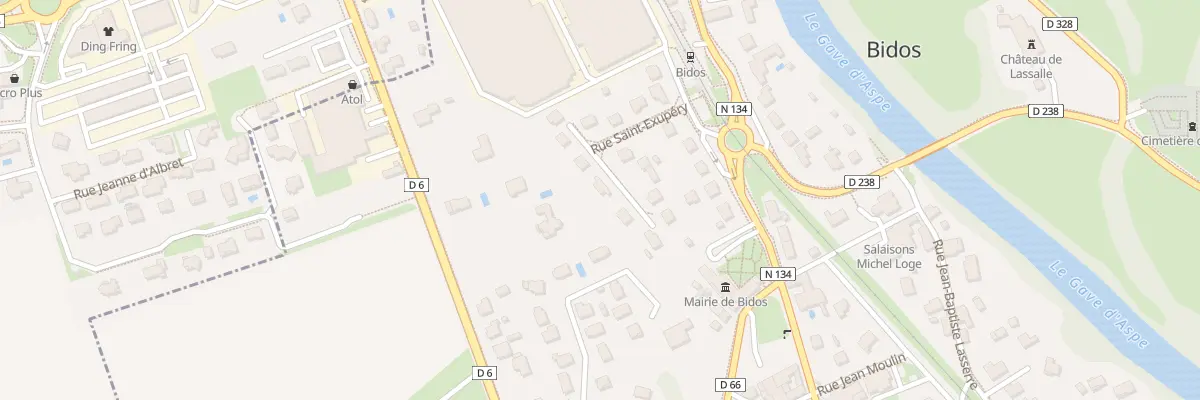 Plan du 14 Rue Saint-exupéry à Bidos