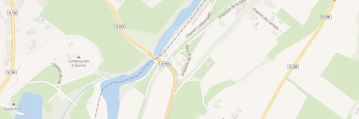 Plan du 1 Imp de la Gare à Lurbe-Saint-Christau