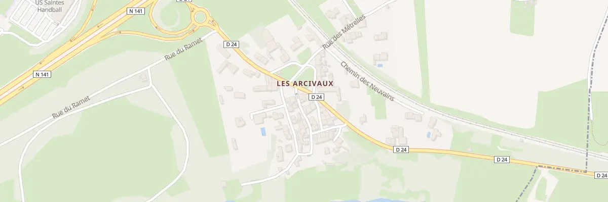 Plan du 12 Pl des Arcivaux à Saintes