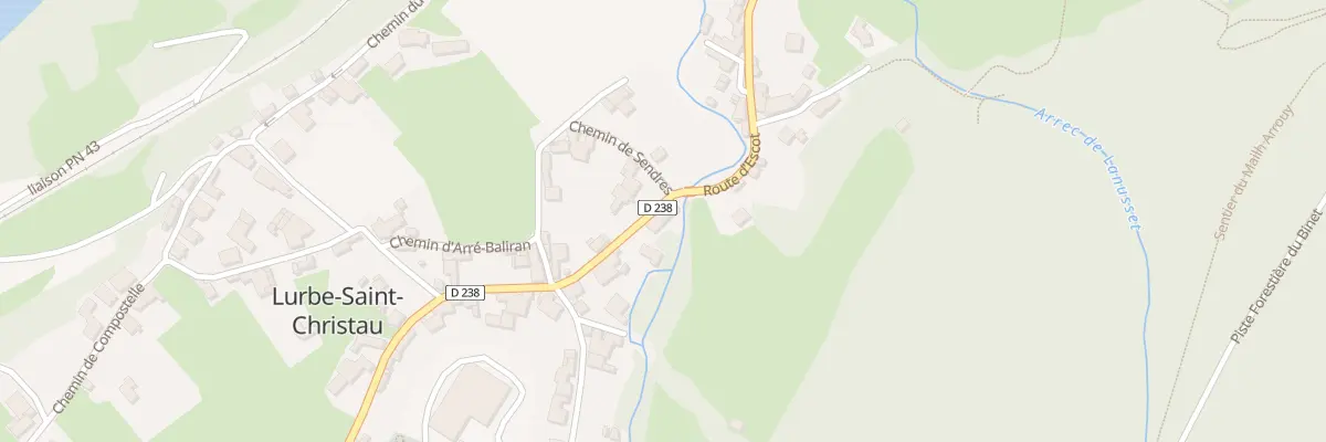 Plan du 9104 Rte d’Escot à Lurbe-Saint-Christau
