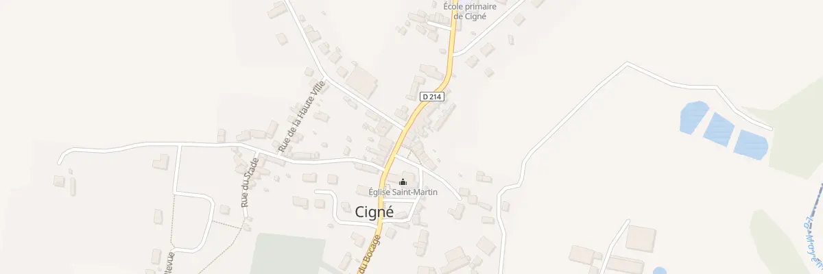 Plan du 26 Rue du Bocage (Cigné) à Ambrières-les-Vallées