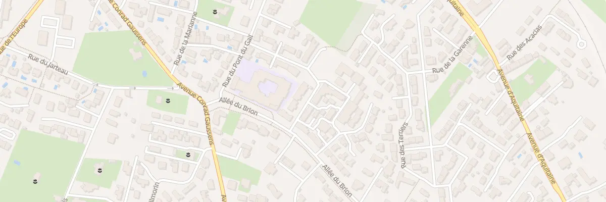 Plan du 3 Rue Andrée Descoubes à Bruges