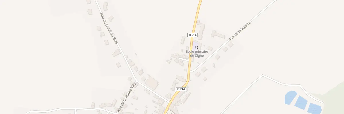 Plan du 55 Rue du Bocage (Cigné) à Ambrières-les-Vallées