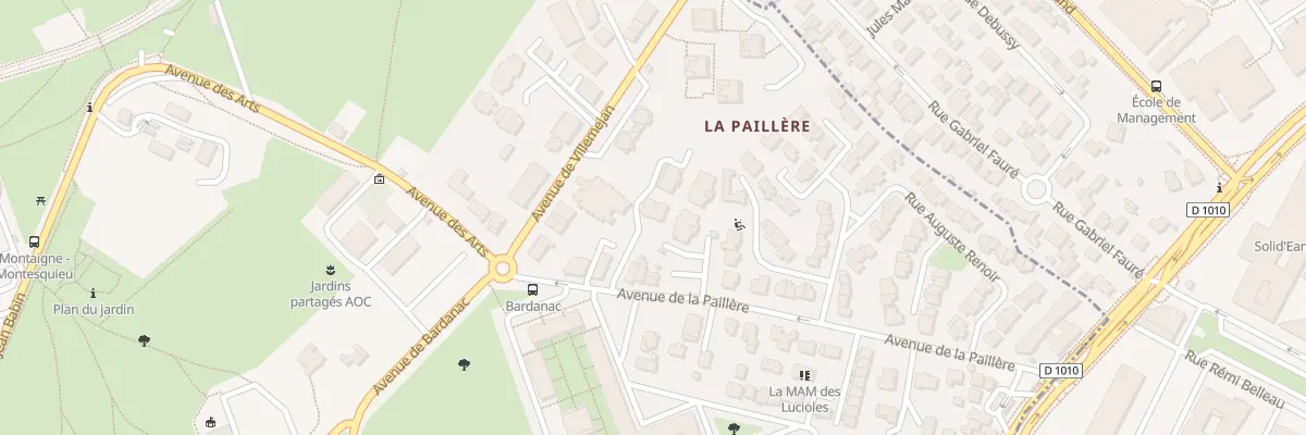 Plan du 167 Av de la Paillère à Pessac