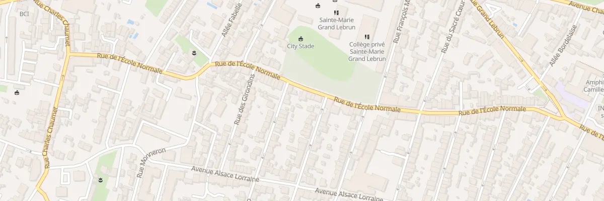 Plan du 154 Rue de l’Ecole Normale à Bordeaux