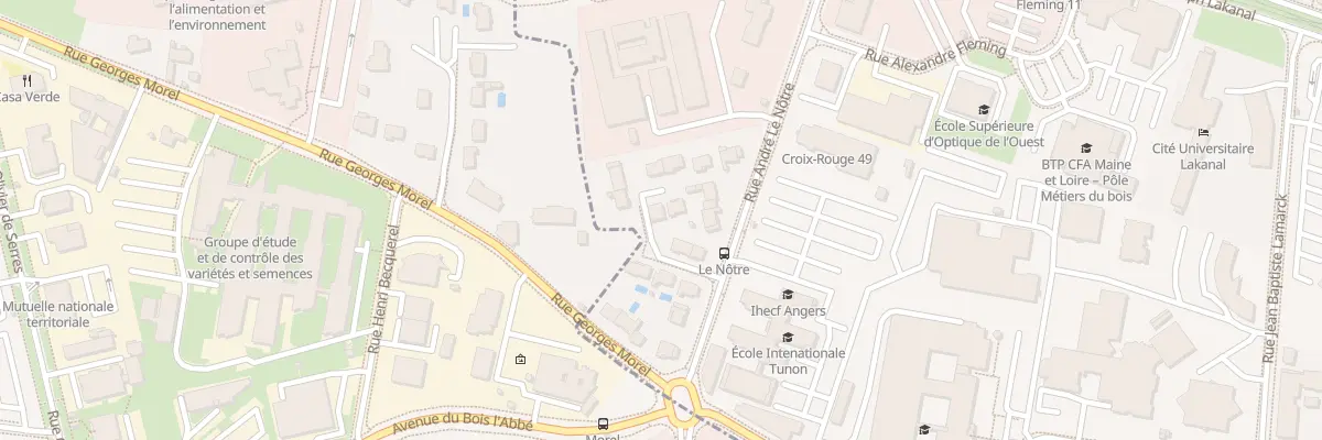 Plan du 17 Sq du Champ Fleury à Angers