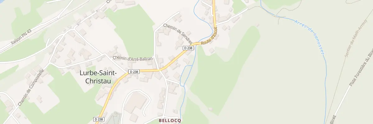Plan du 9771 Village à Lurbe-Saint-Christau