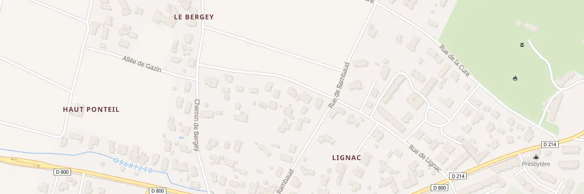 Plan du 25 Rue de Lignac à Léognan