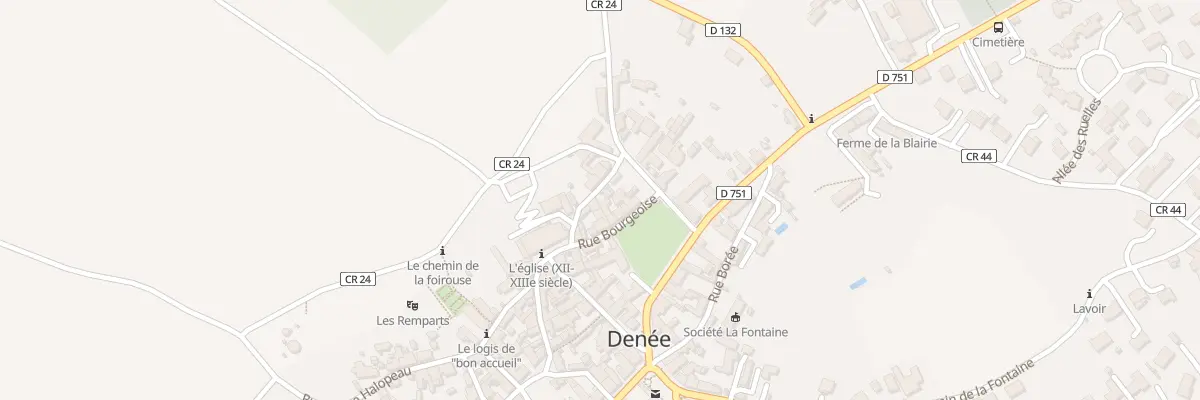 Plan du 6 Rue de la Cure à Denée