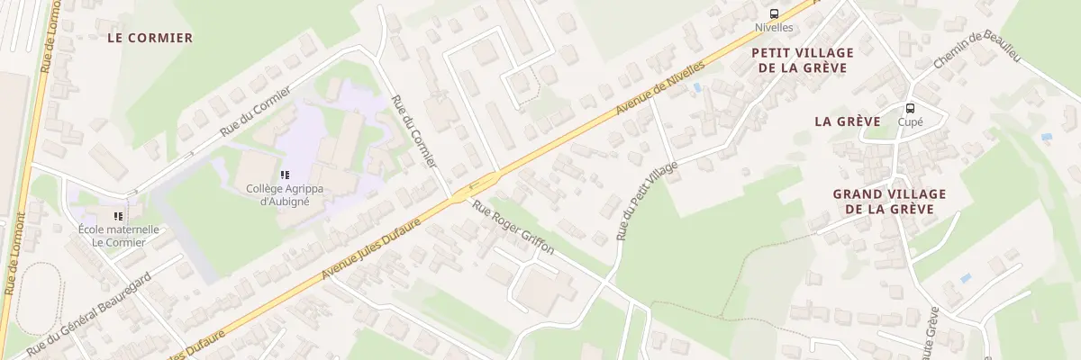 Plan du 126 Av de Nivelles à Saintes