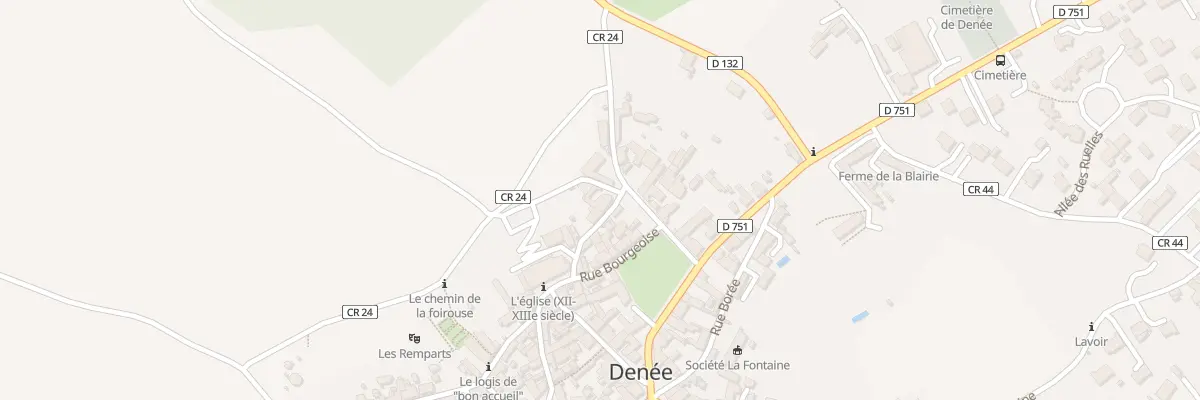 Plan du 5 Rue de la Cure à Denée