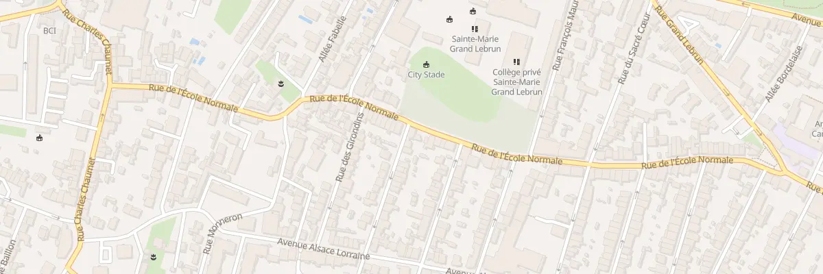 Plan du 4 Rue Victor Hugo à Bordeaux