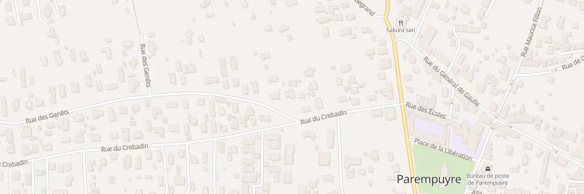 Plan du 2 Rue des Genêts à Parempuyre