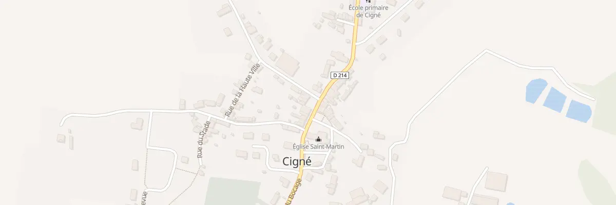 Plan du 27 Rue du Bocage (Cigné) à Ambrières-les-Vallées