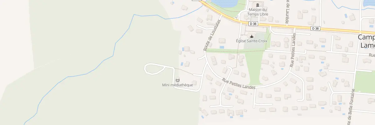 Plan du 120 Rte de Loustalas à Campet-et-Lamolère