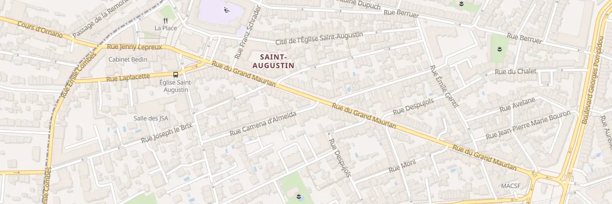 Plan du 72 Rue du Grand Maurian à Bordeaux