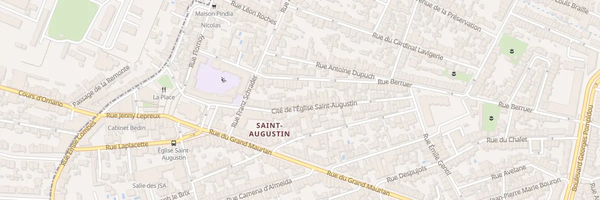 Plan du 51 Rue Eglise Saint Augustin à Bordeaux