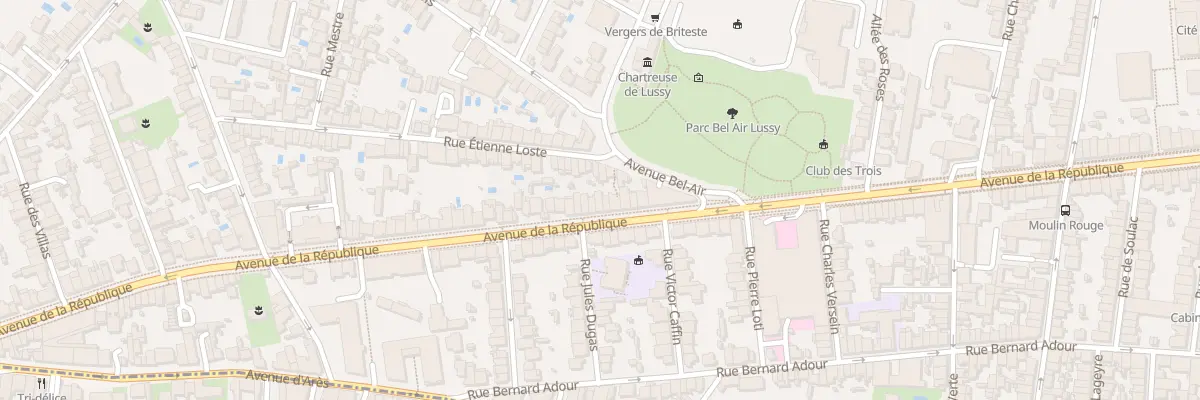 Plan du 165 Av de la République à Bordeaux