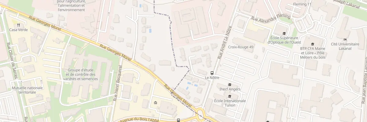 Plan du 7 Sq du Champ Fleury à Angers