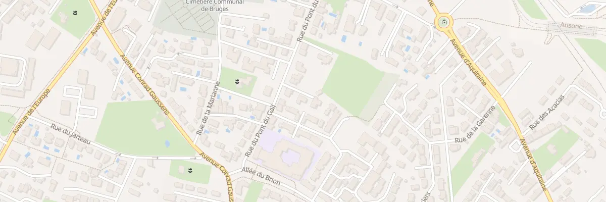 Plan du 34 Rue du Pont du Gail à Bruges