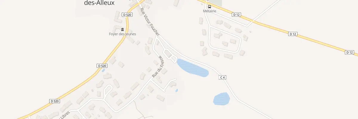 Plan du 2 Rue Victor Foucher à La Bazouge-des-Alleux