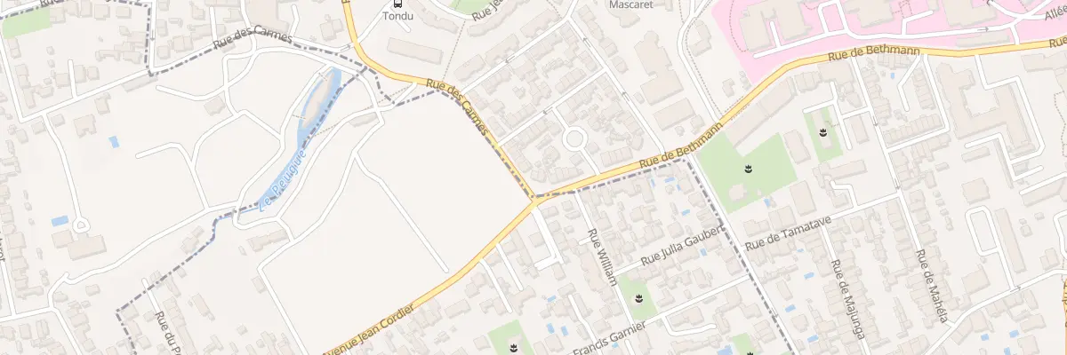 Plan du 1 Rue des Carmes à Bordeaux