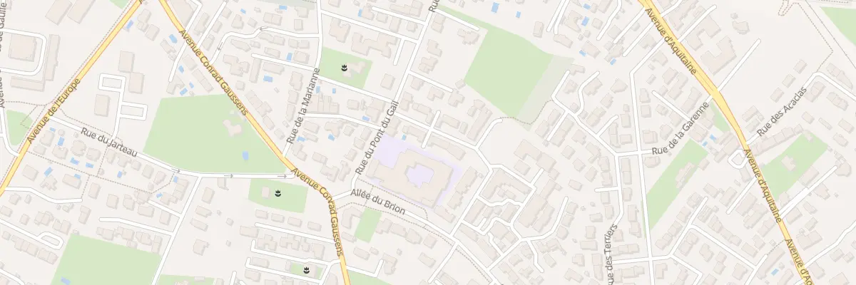 Plan du 33 Rue Andrée Descoubes à Bruges