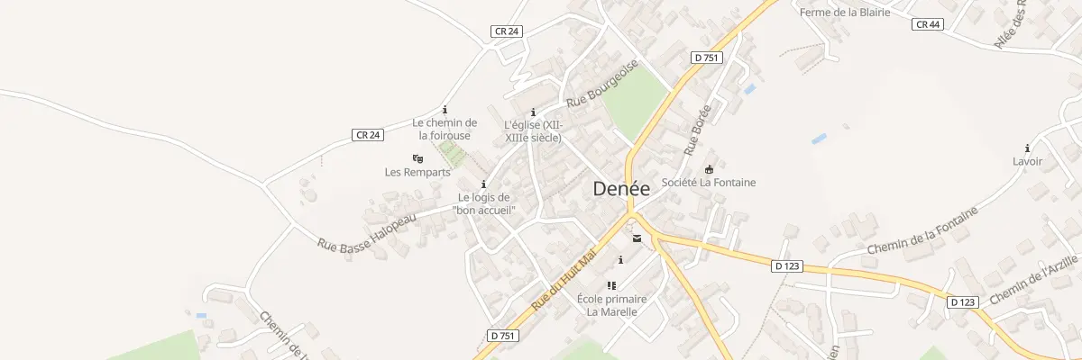 Plan du 6 Rue de la Fidélité à Denée