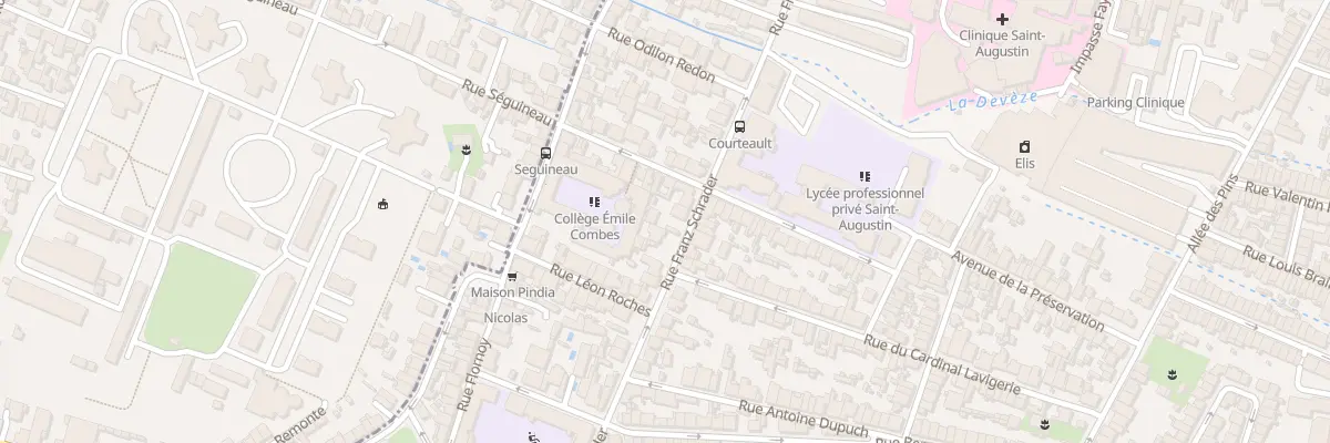 Plan du 23 Rue Frantz Schrader à Bordeaux