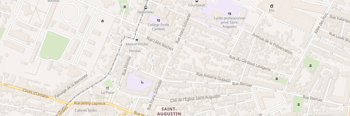 Plan du 38 Rue Frantz Schrader à Bordeaux