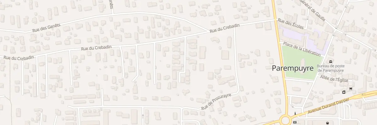 Plan du 23 Rue du Crebadin à Parempuyre